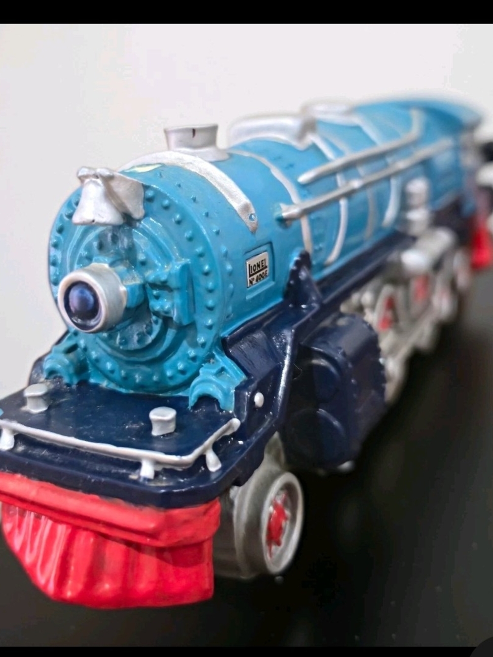 Blue & Red Toy Steam Locomotive for Kids